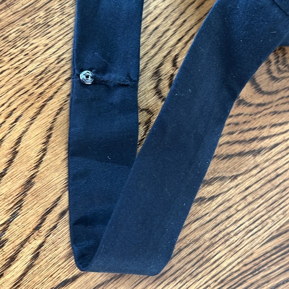 NWT JCREW Smocked black top with flutter bottom SZ M - Picture 5 of 5